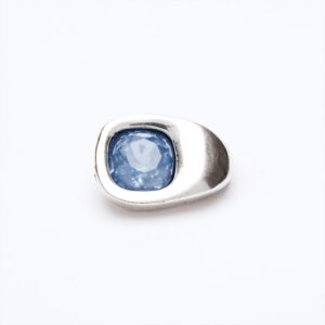 Accessorio Cristallo austriaco taglio cushion argento — azzurro polvere