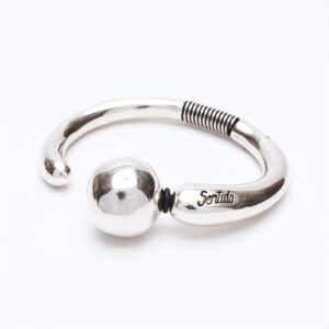 Bracciale Versatile linea Bold argento — Sfera in metallo