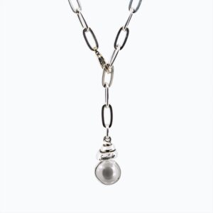 Collar Campana Versatile Thin plata — Esfera de metal