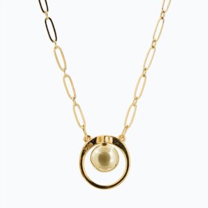 Collar Cerchio Versatile Thin oro — Esfera de metal