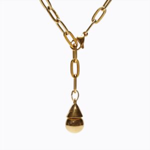 Collar Goccia Versatile Thin oro — Esfera de metal