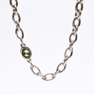 Girocollo Bohemian verde oliva ovale